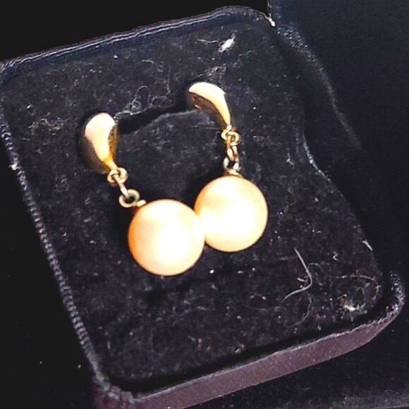 PEARLY bead Minimalist Chic Elegance Earrings - Picture 1 of 3